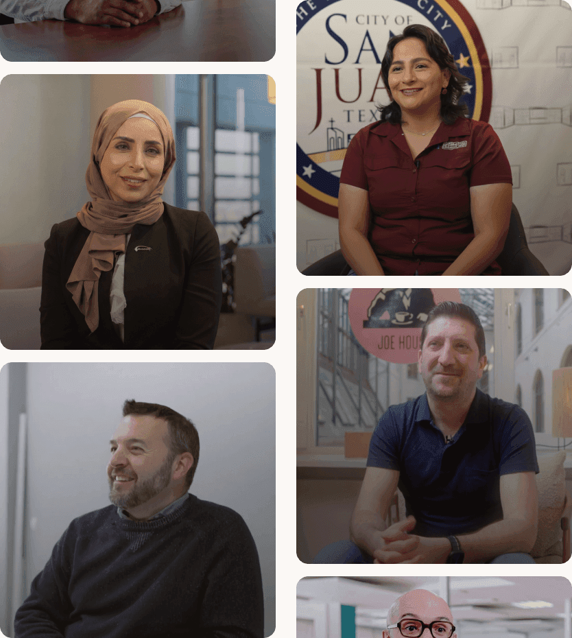 Diverse Hexnode customers and IT professionals worldwide using enterprise security solutions for mobile device management.