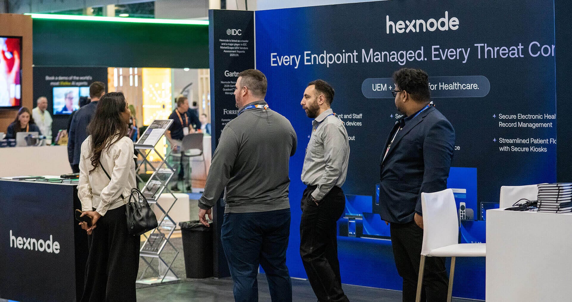 Hexnode team with Customers at HIMSS26