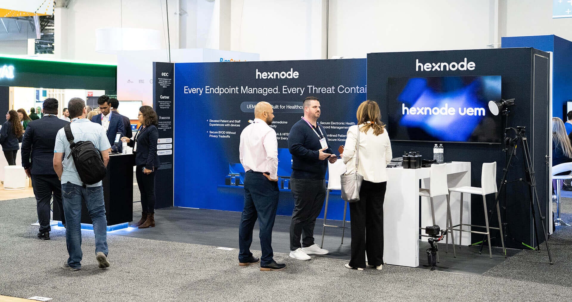 Hexnode team with Customers at HIMSS26