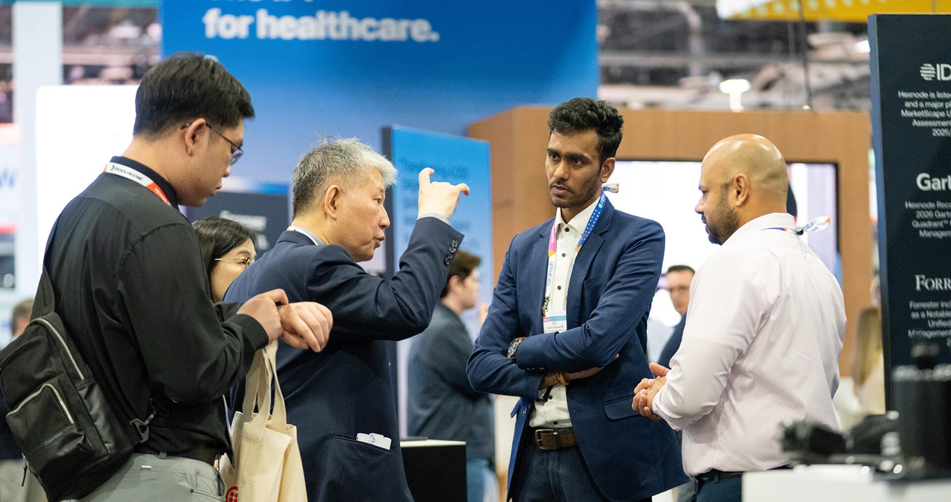 Hexnode team with Customers at HIMSS26