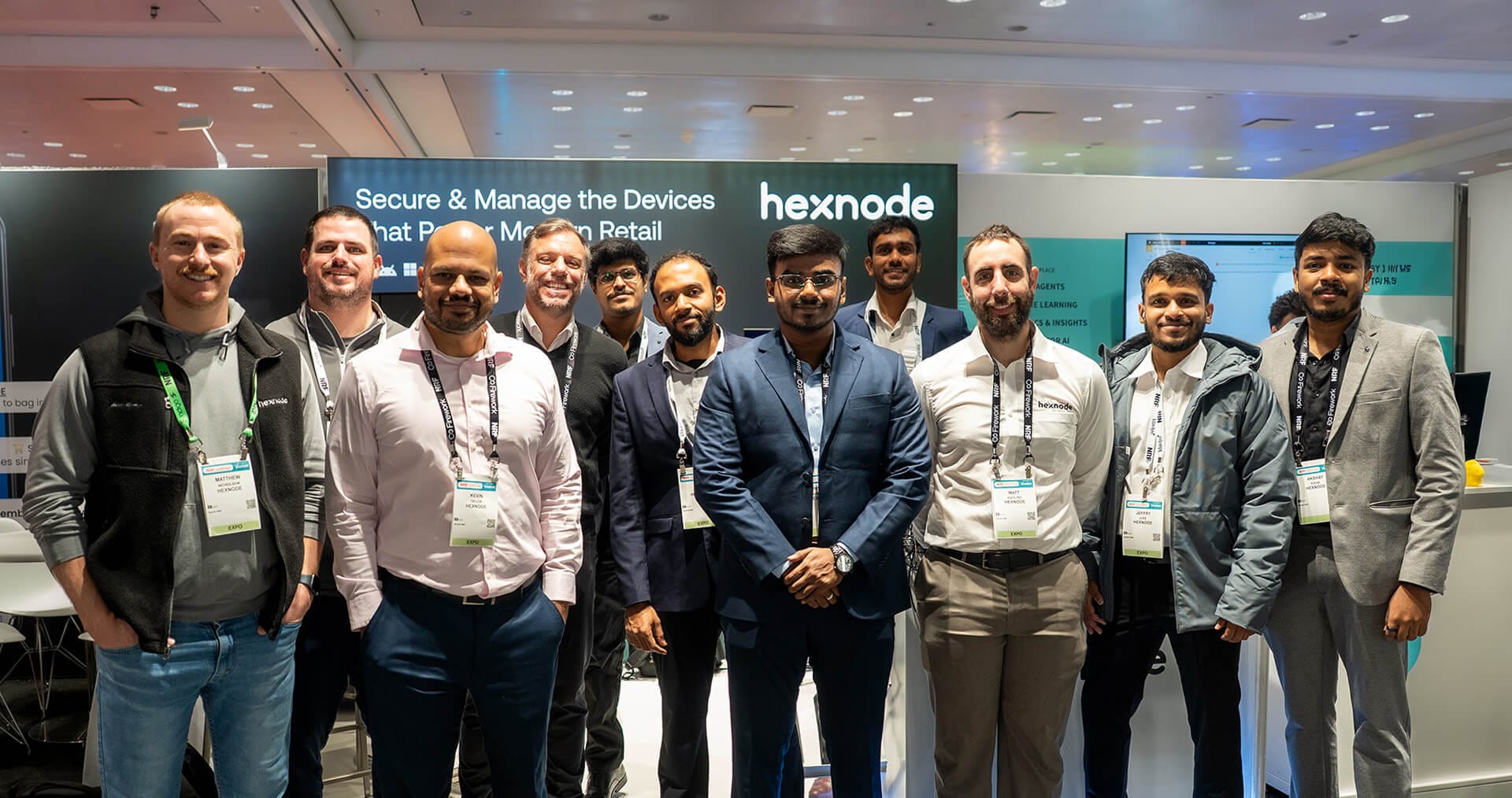 Hexnode team with Customers at NRF2026