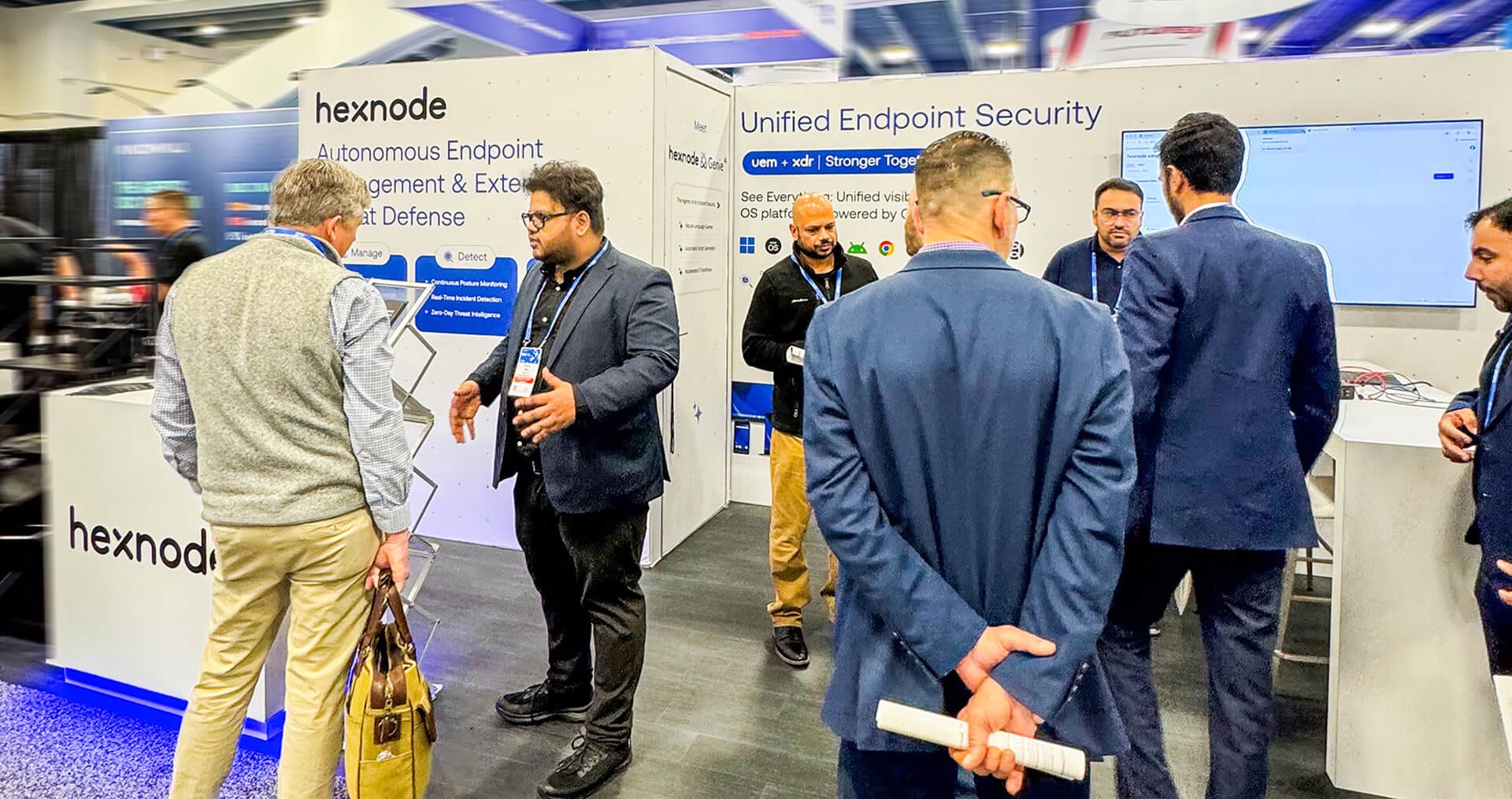 Hexnode team with Customers at RSA26