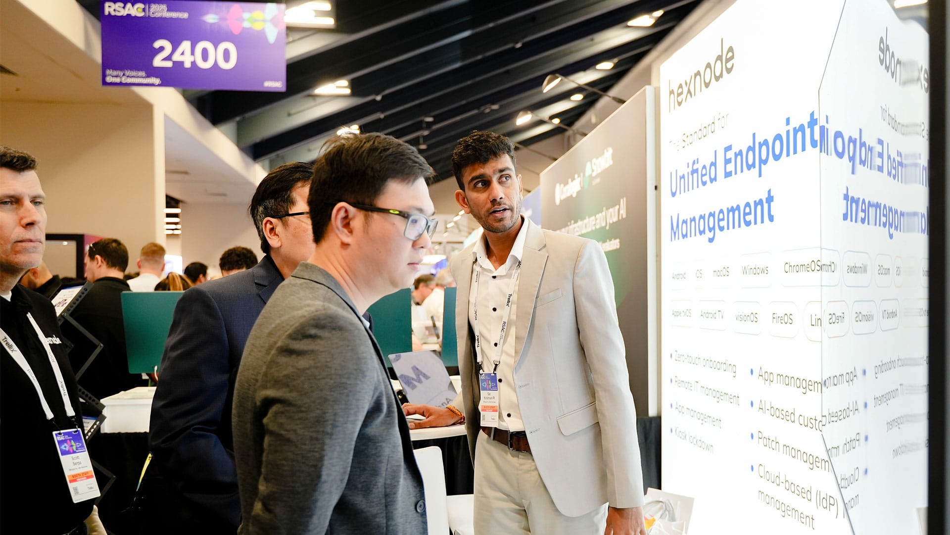 Hexnode sales rep at RSAC2025