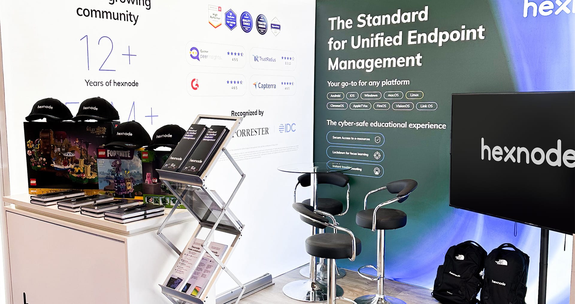 Hexnode's stall at SAA Show 2025