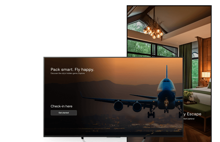 Android digital signage scheduled and updated remotely from one console with Hexnode Android MDM solution.