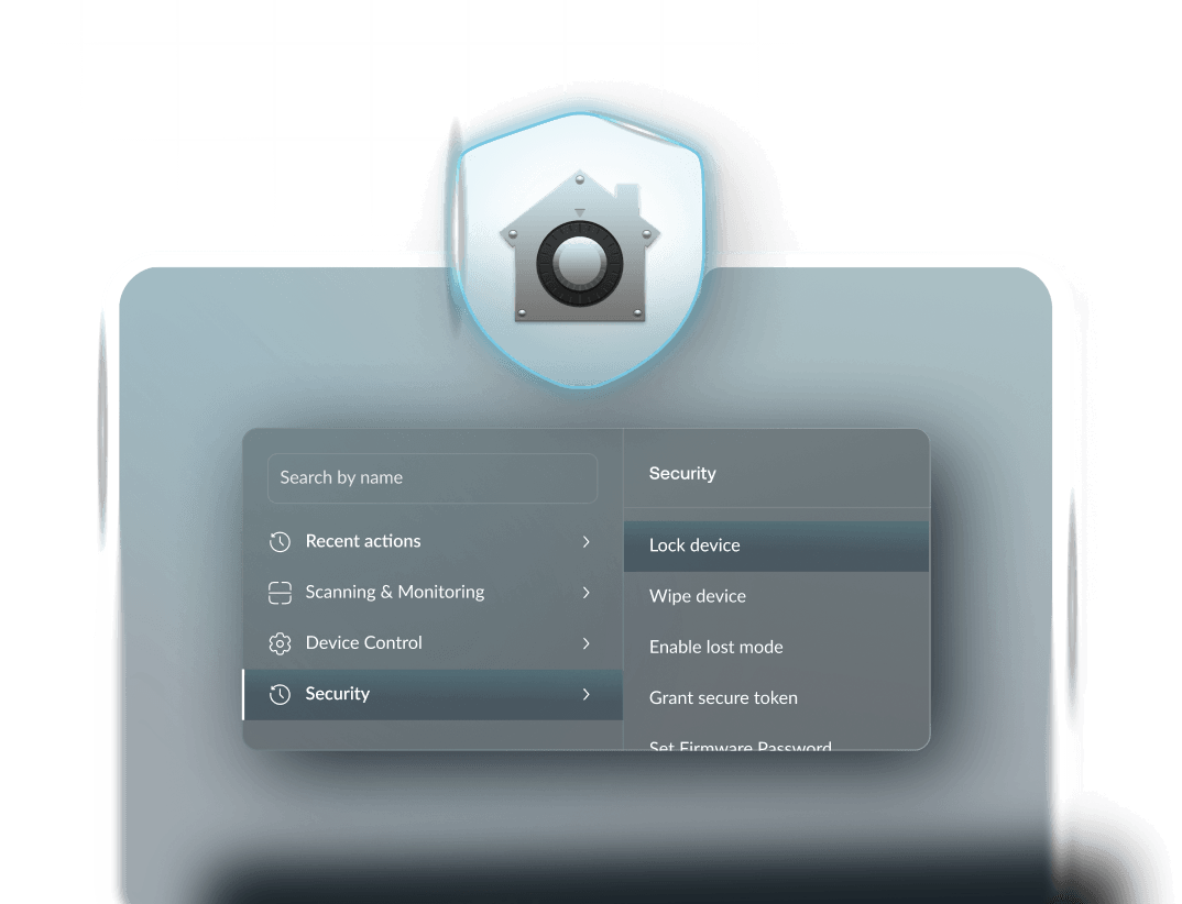 Hexnode Apple MDM security and compliance management with FileVault encryption and security baseline enforcement on managed Mac devices