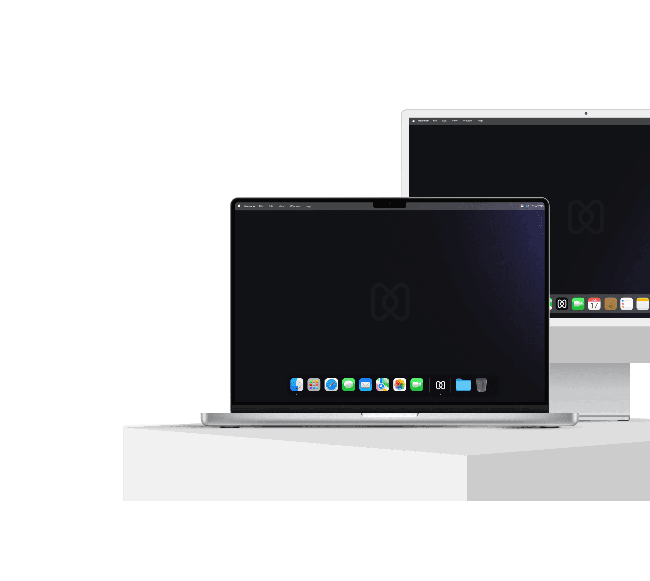 Hexnode Apple MDM managing MacBook and iMac with Hexnode UEM app installed across macOS devices