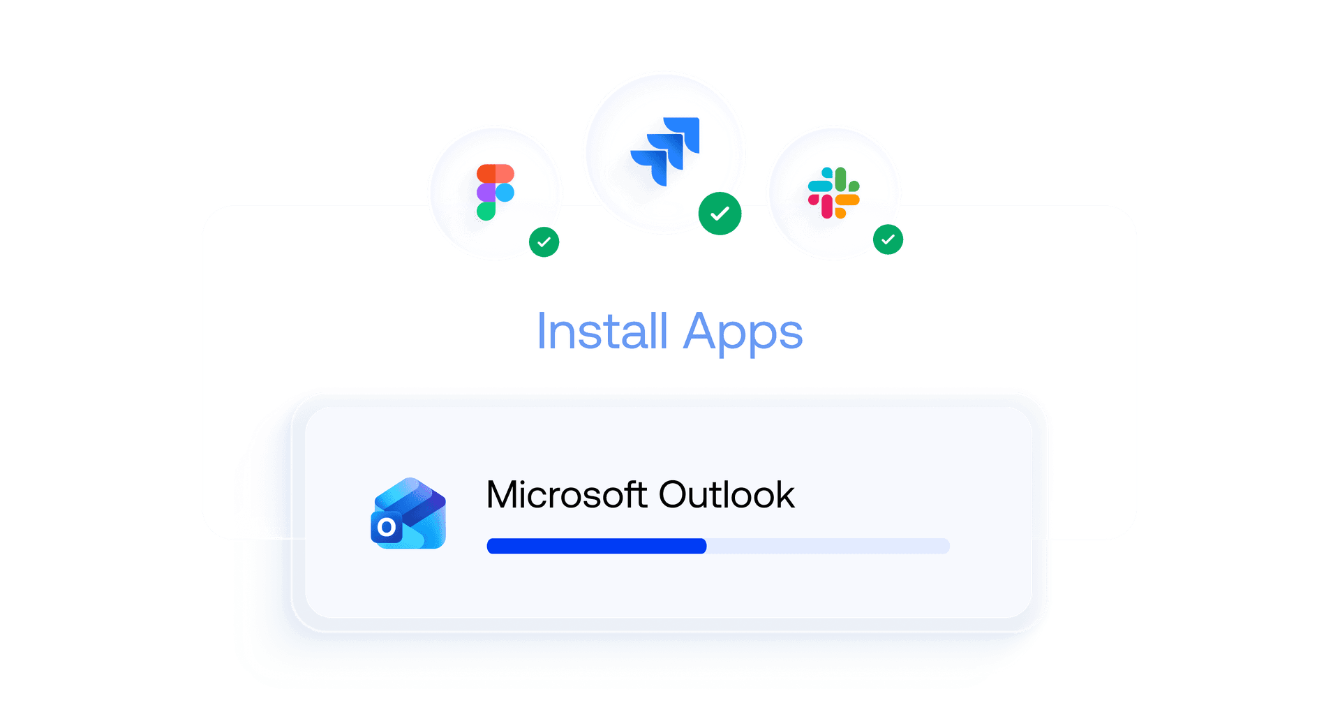 Business apps deployed automatically at setup, illustrating app provisioning by user role in Hexnode UEM.