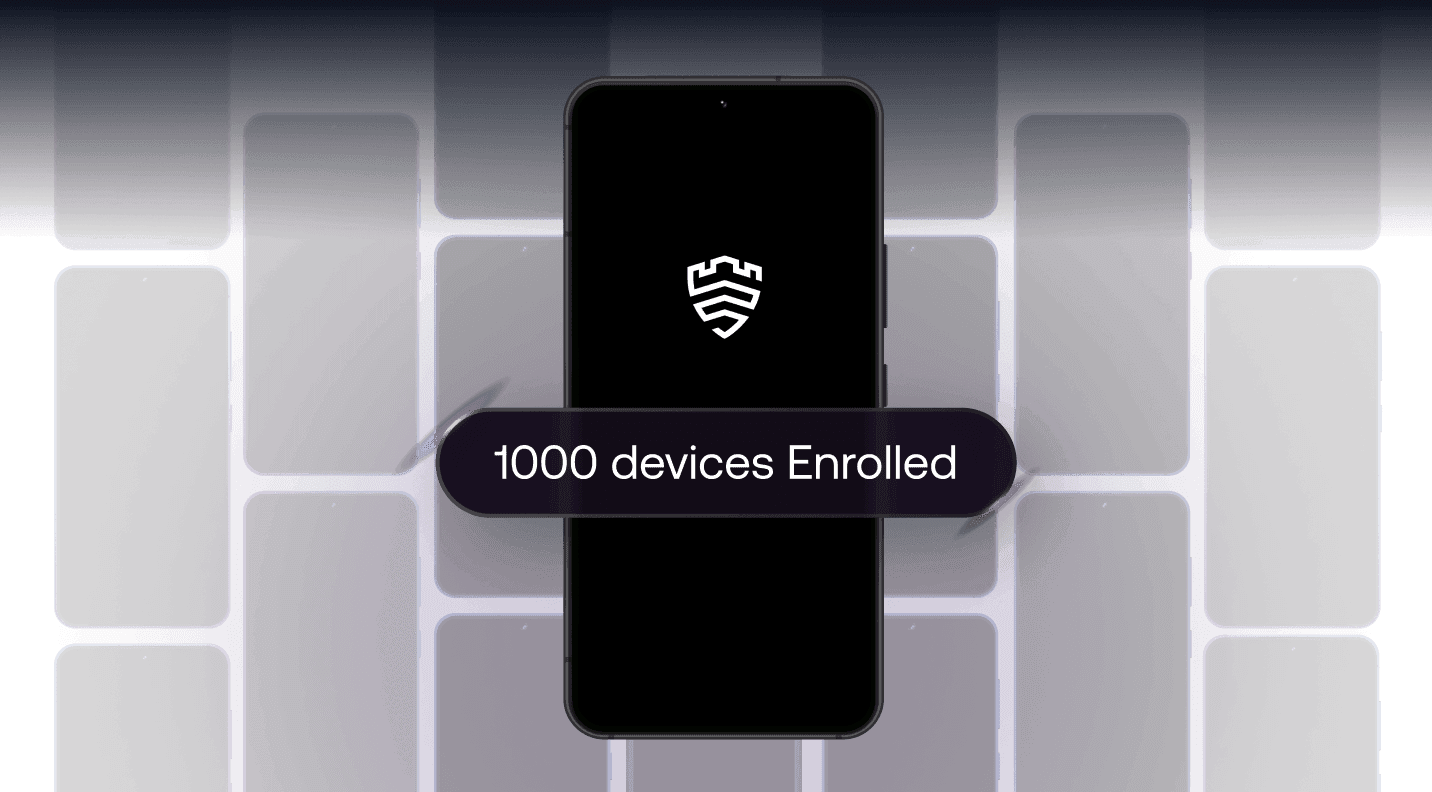 UEM platform displaying 1000 devices enrolled, highlighting scalable device management