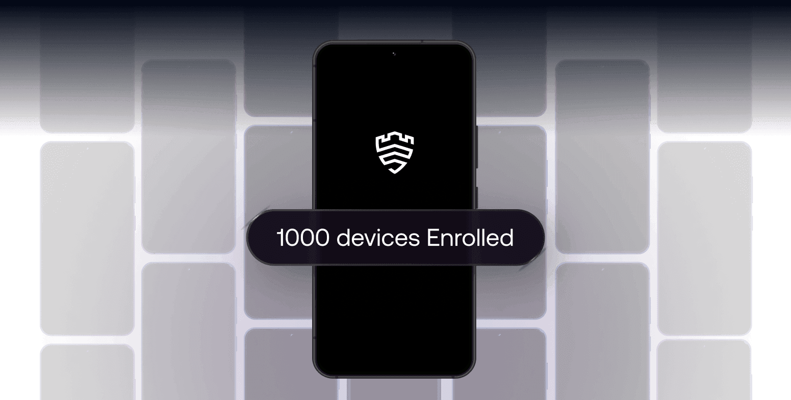 UEM platform displaying 1000 devices enrolled, highlighting scalable device management