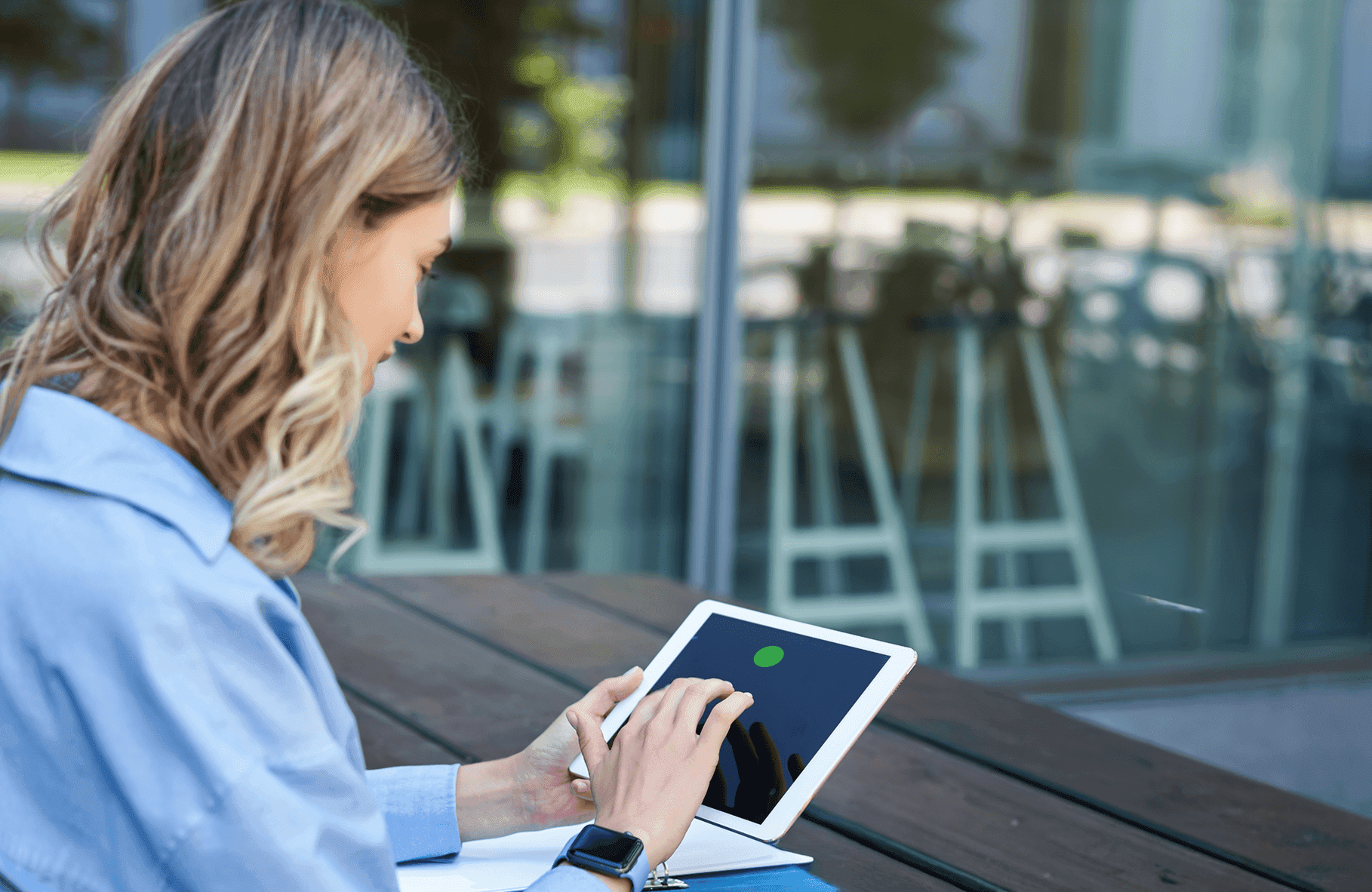 User enrolling a tablet device via UEM in a real-world usage scenario