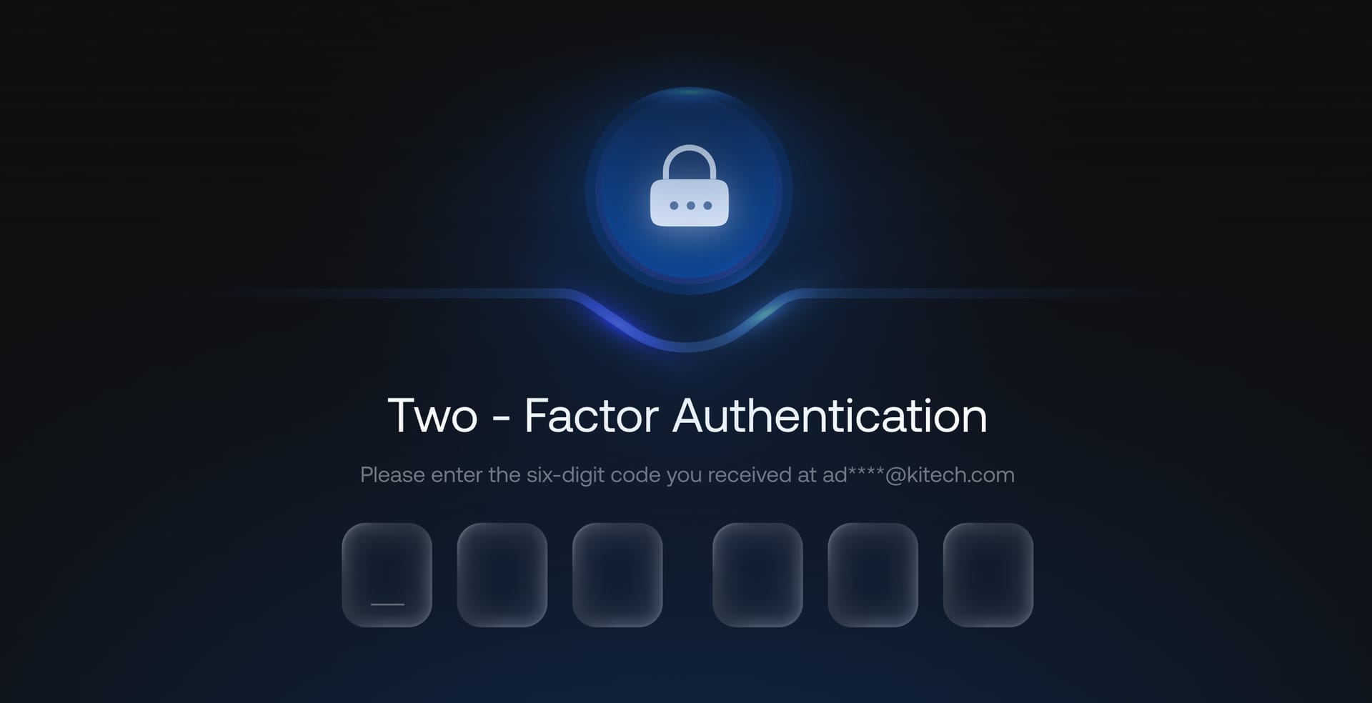 MFA screen in Hexnode IdP showing multi-factor authentication for secure user login via a six-digit verification code for identity management.