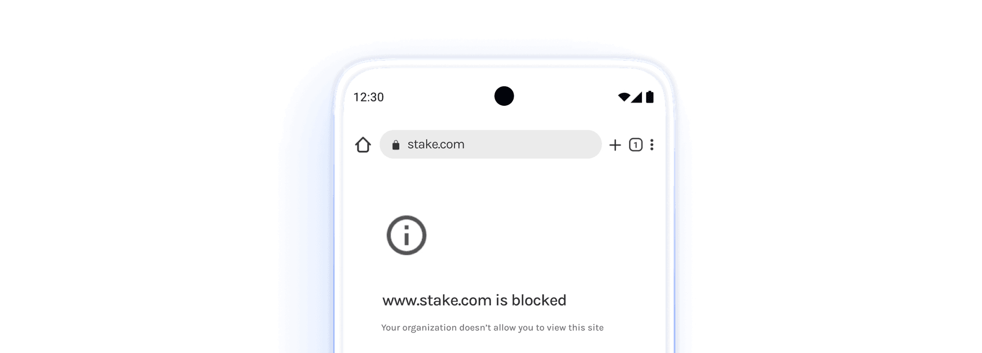 Web filtering blocking unsafe sites while allowing secure banking portal access with Hexnode UEM.