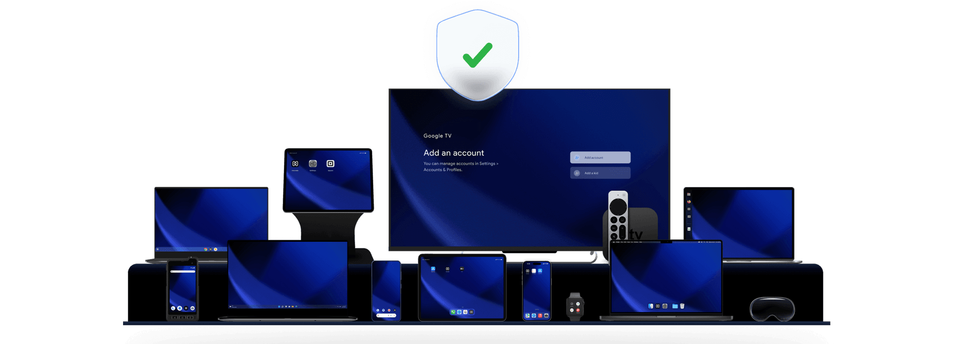 Laptops, tablets, kiosks, and mobile banking endpoints managed from one console with Hexnode UEM.