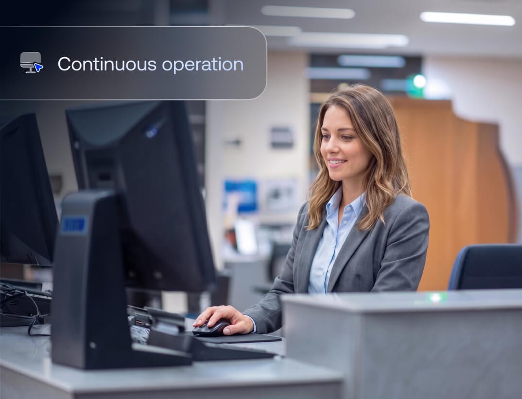 IT admin remotely troubleshooting a branch endpoint without an onsite visit using Hexnode UEM.