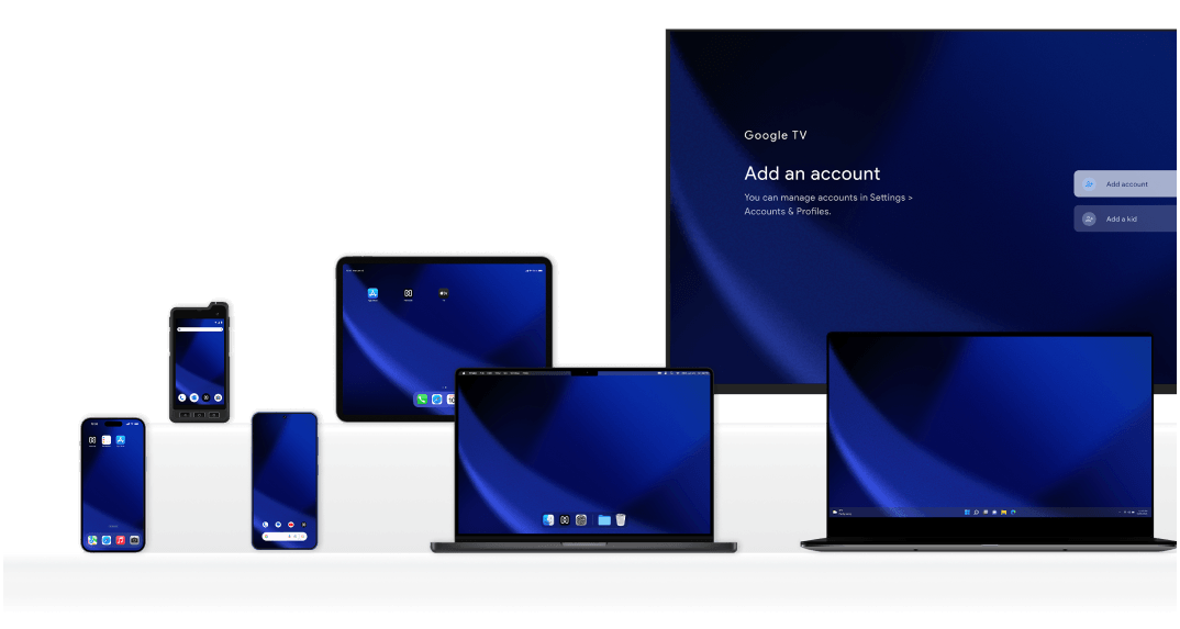 Android phones, iPads, Windows workstations, rugged handhelds, and clinical terminals managed from one Hexnode platform.