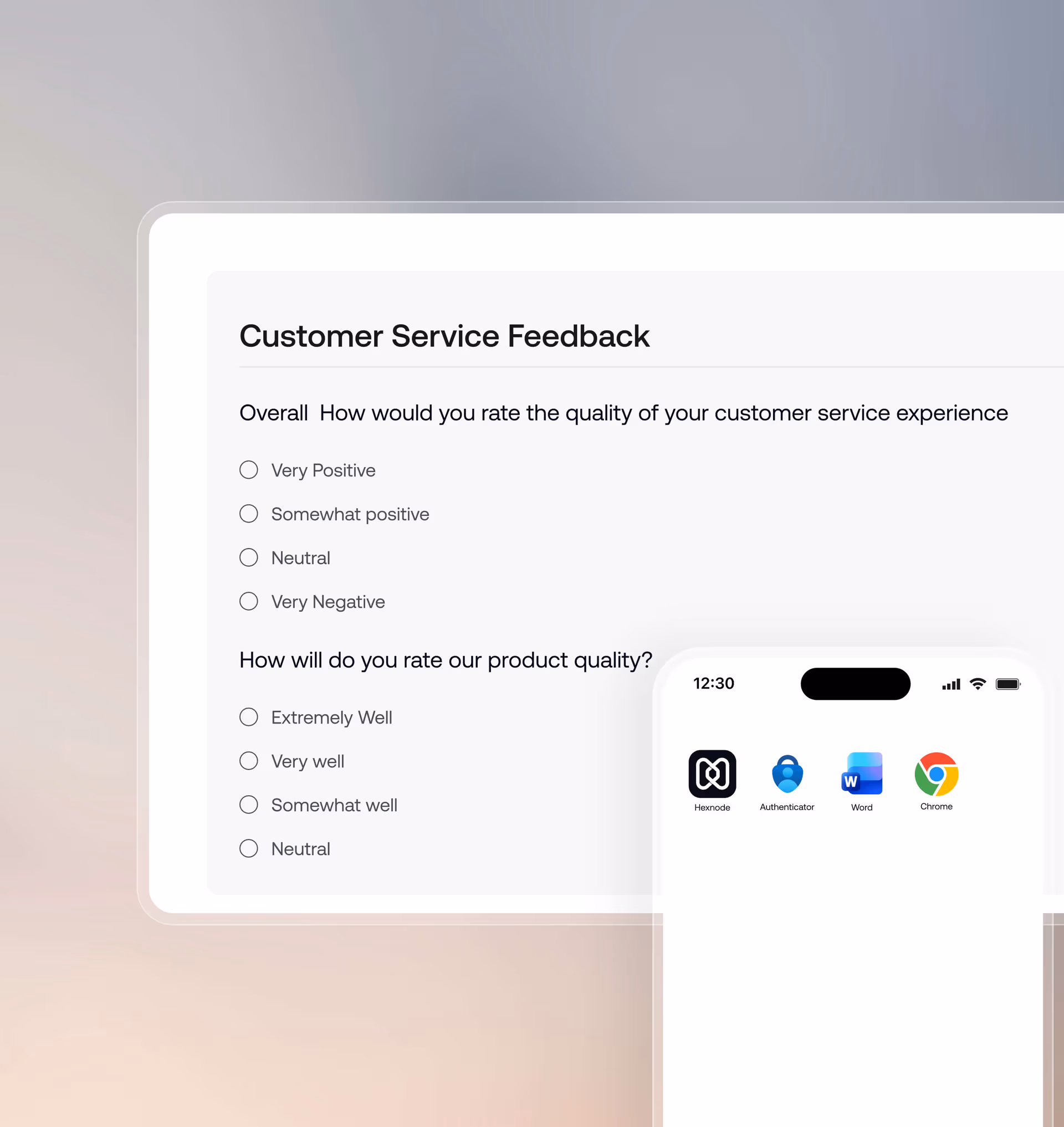 Tablets, mobile devices, and displays locked to approved business apps and workflows using Hexnode kiosk management.