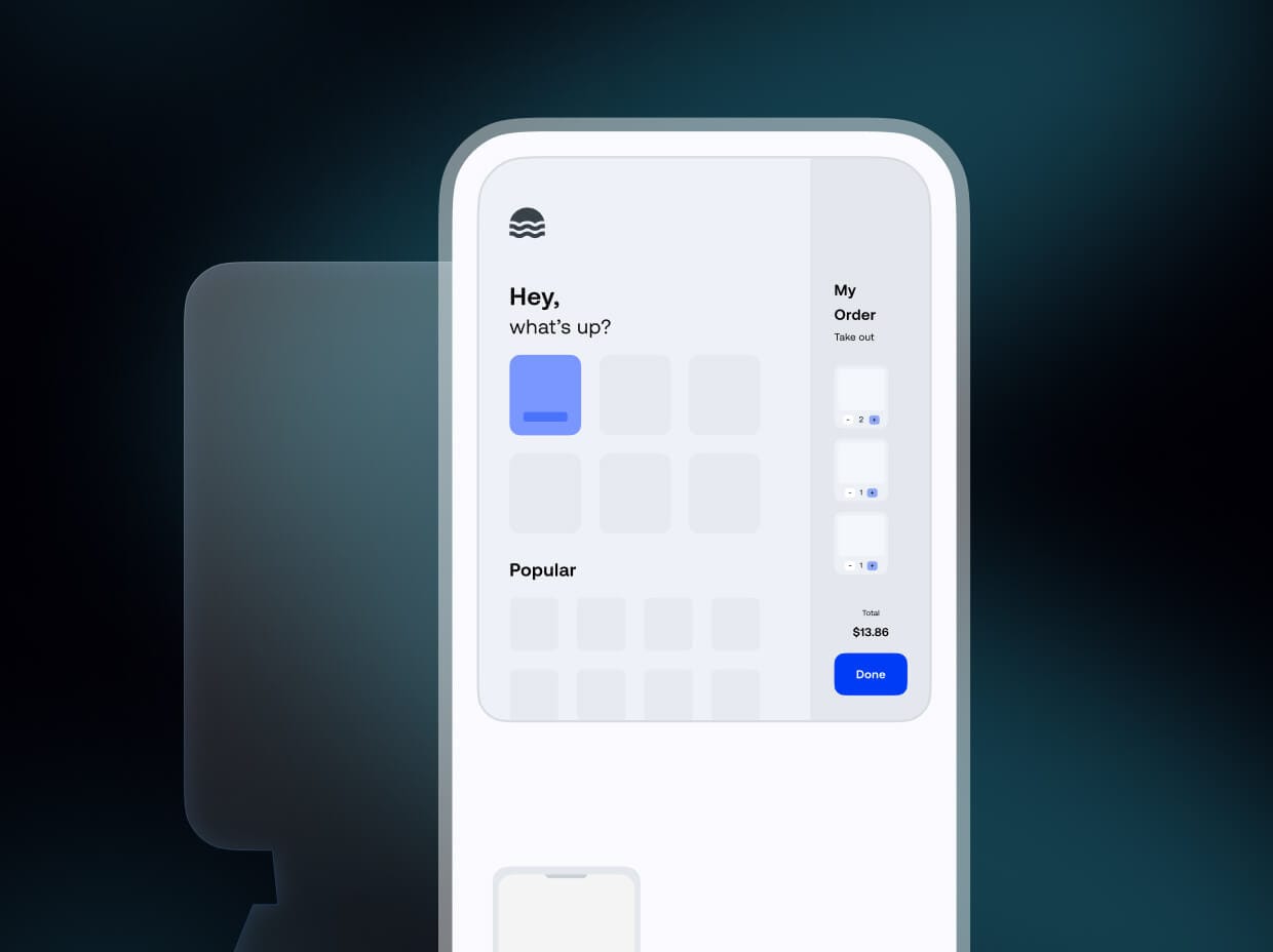 Mobile app interface managed via UEM with enterprise app deployment and user interaction