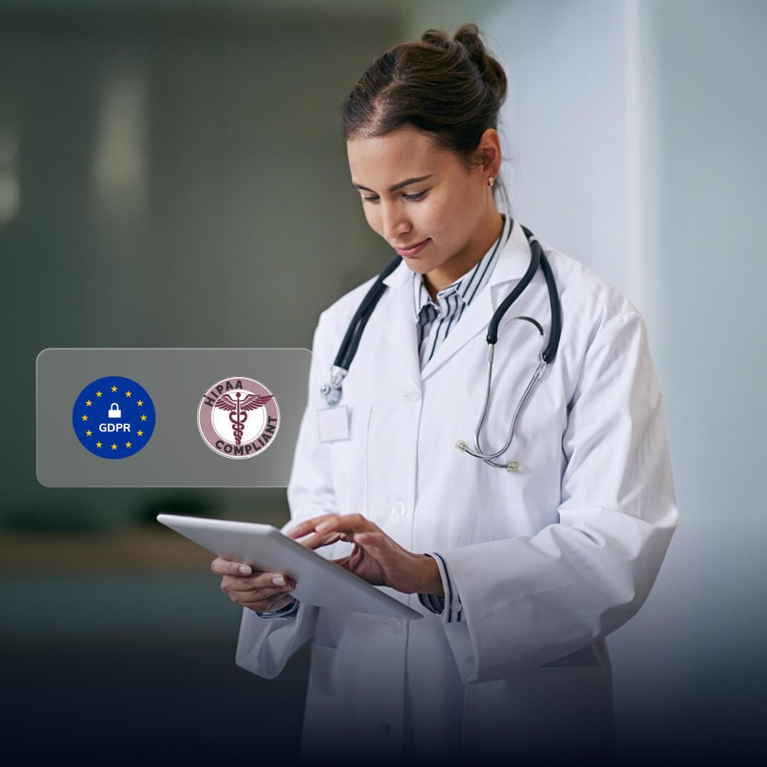 Compliance and security management with GDPR and industry standards in UEM