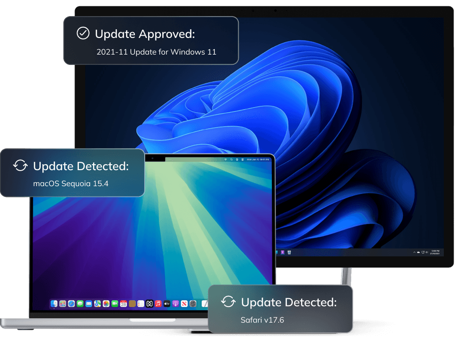Hexnode's Windows and macOS patch management