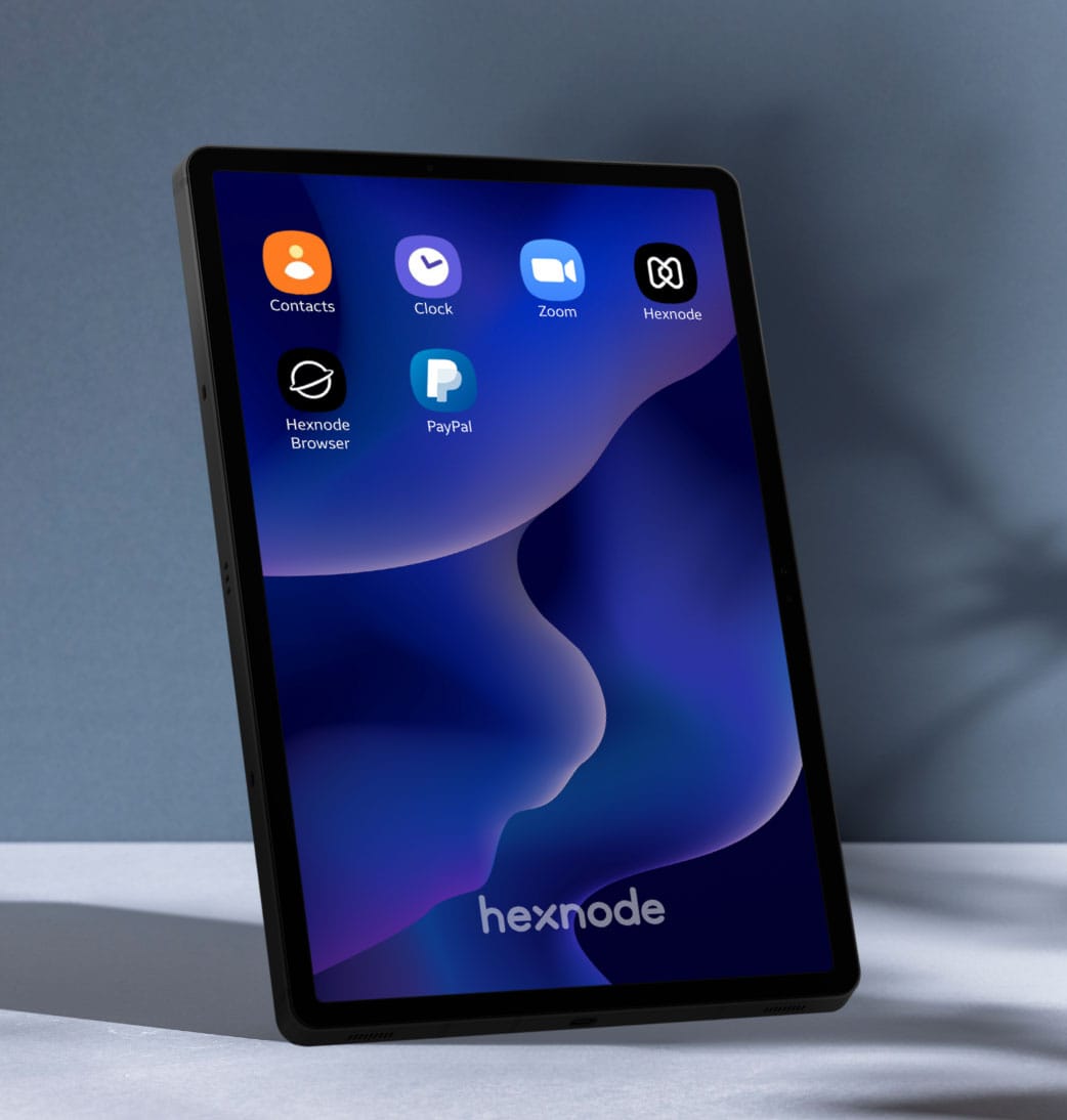 A tablet with a customized interface to boost the brand presence.