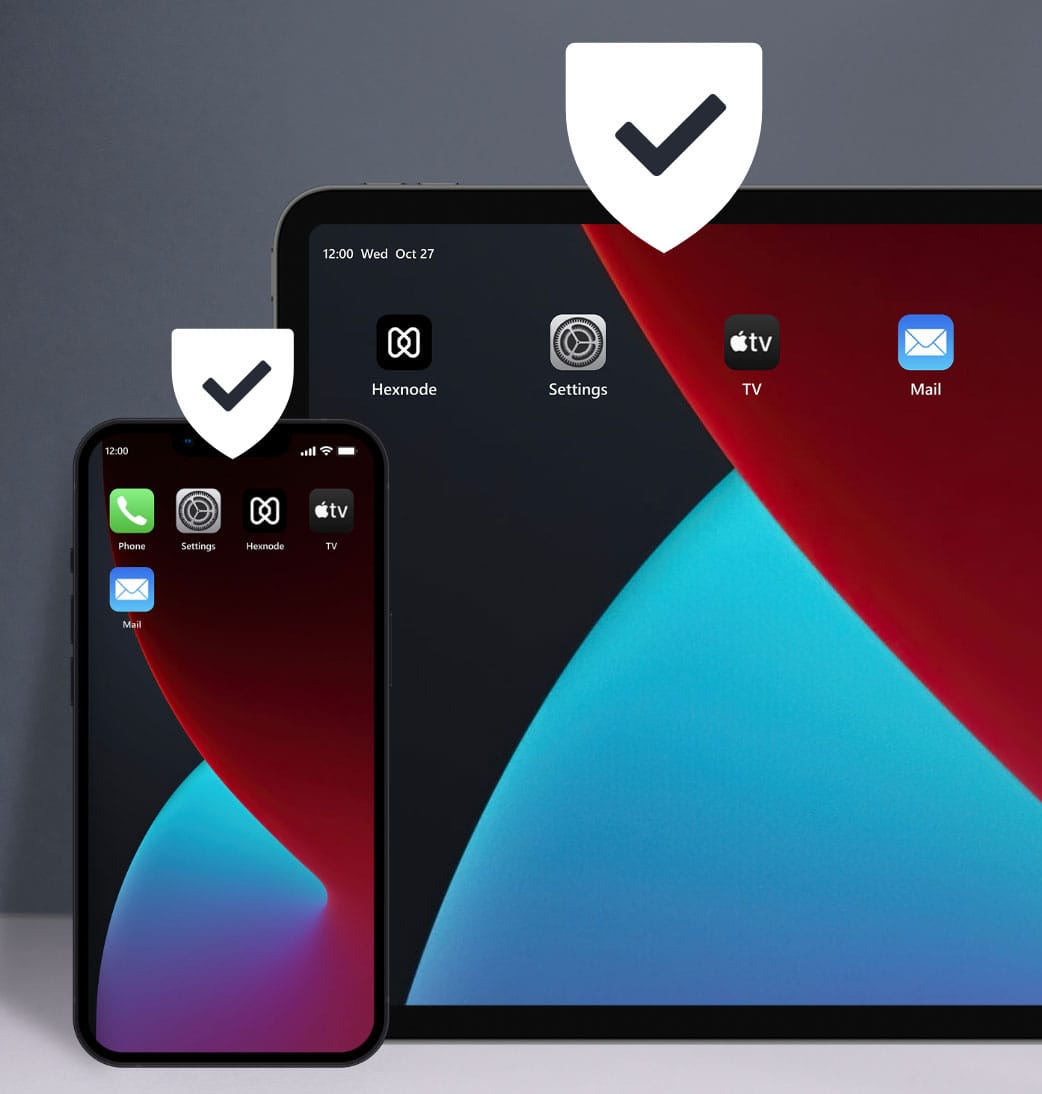 Devices in kiosk mode being managed remotely.