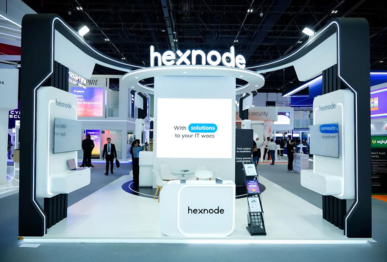 Hexnode's stall at GITEX 2025