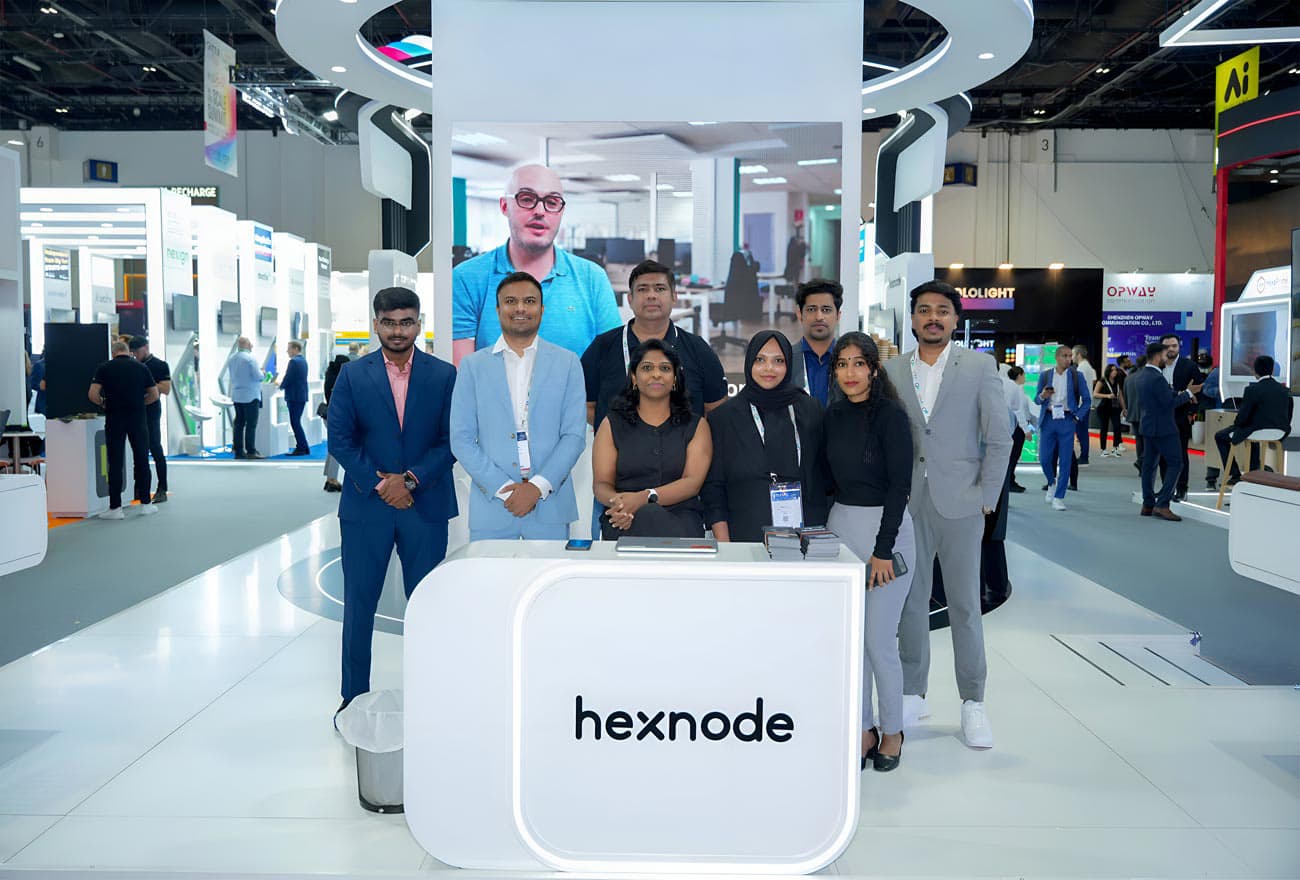 Hexnode team at GITEX 2025