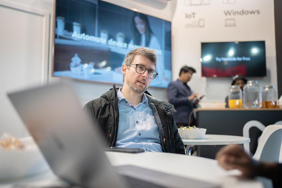 Hexnode sales rep at MWC23
