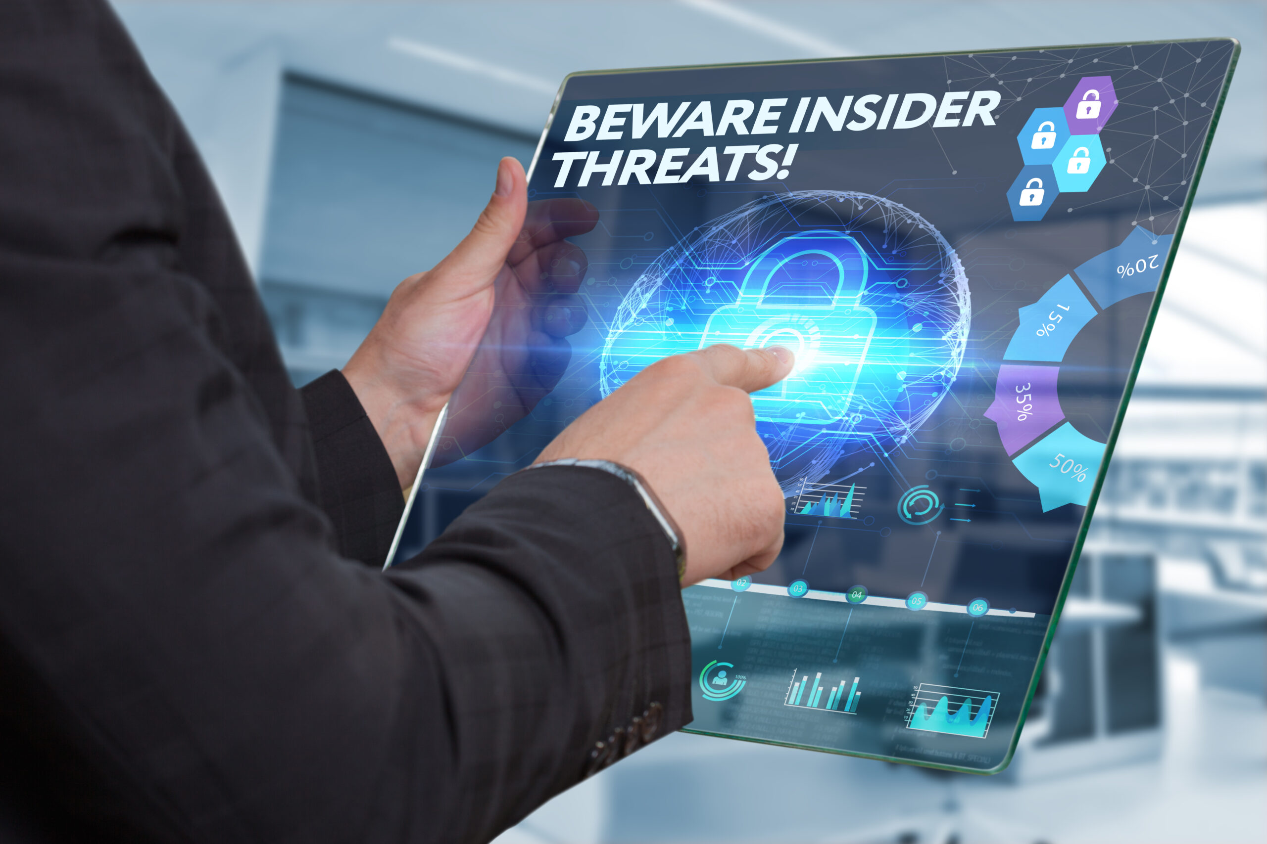 An employee steals corporate data files