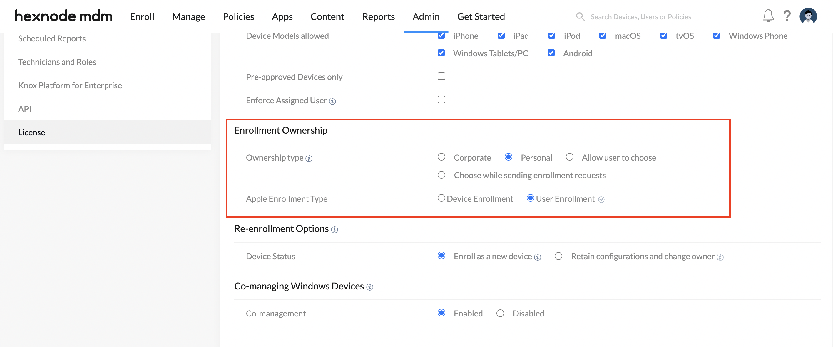  User Enrollment of iOS devices