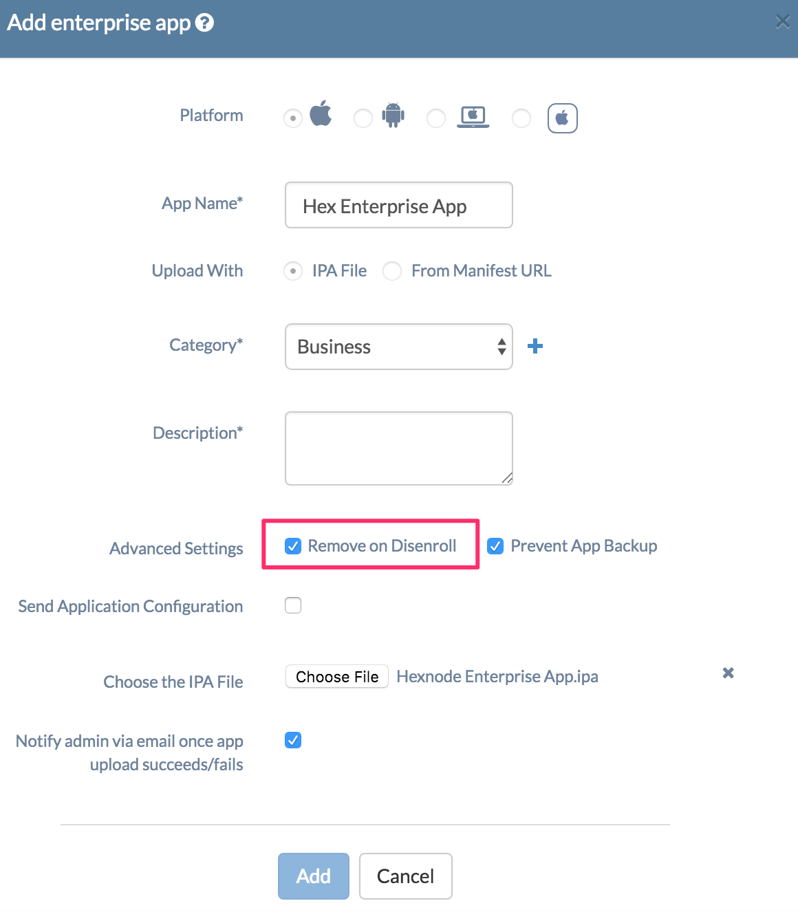 Hexnode Enterprise App