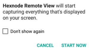 Grant Remote View Permissions in Android version 9 and below