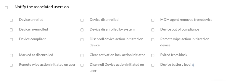 Notify users