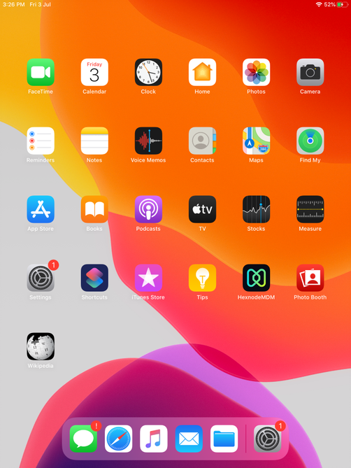 Web clip and app on an iOS device screen