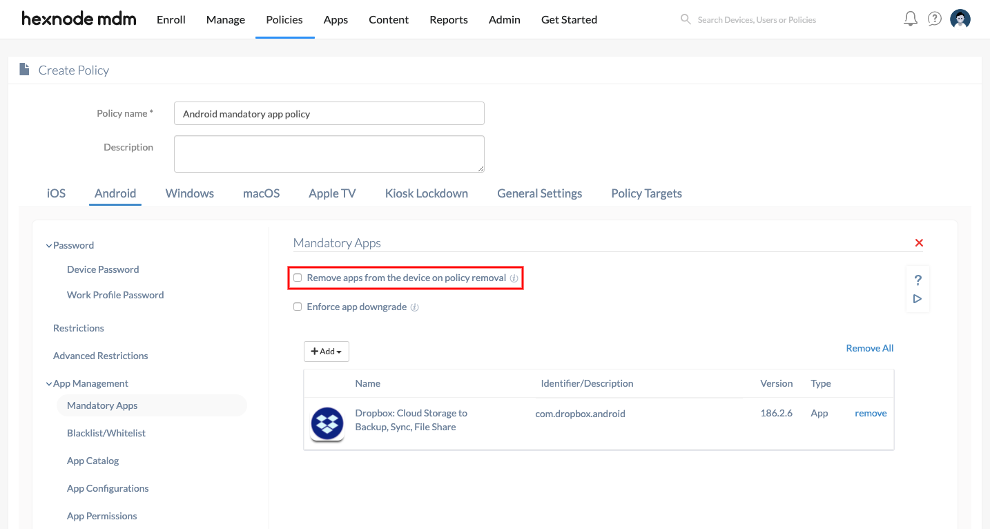 how to uninstall device policy how to uninstall device policy
