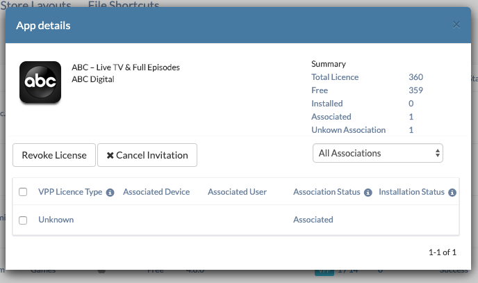 DEP VPP app license and account management via MDM