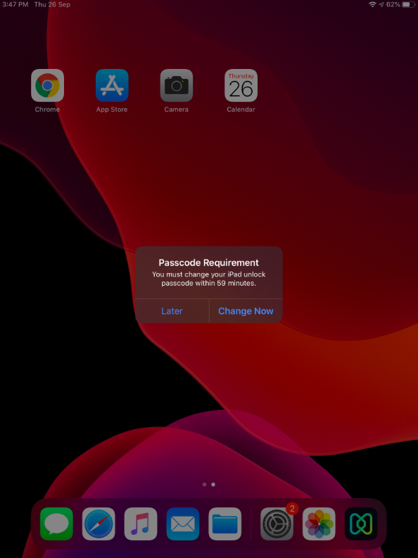 Your iphone has a policy that requires a new sales apple watch passcode