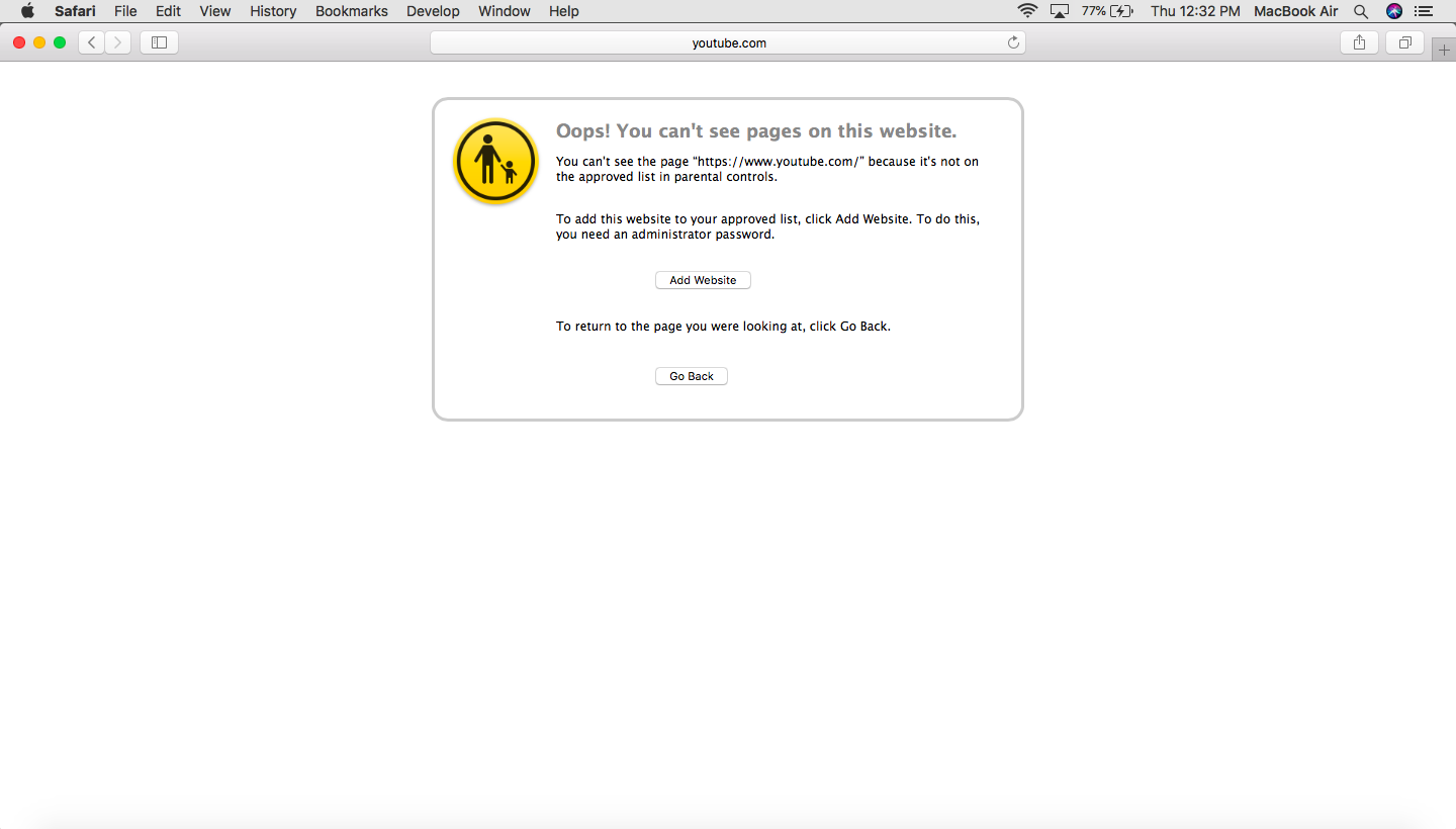 how to whitelist a website in safari mac