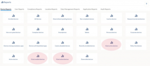Available device reports