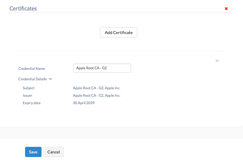 Add certificates for Apple TV with Hexnode MDM