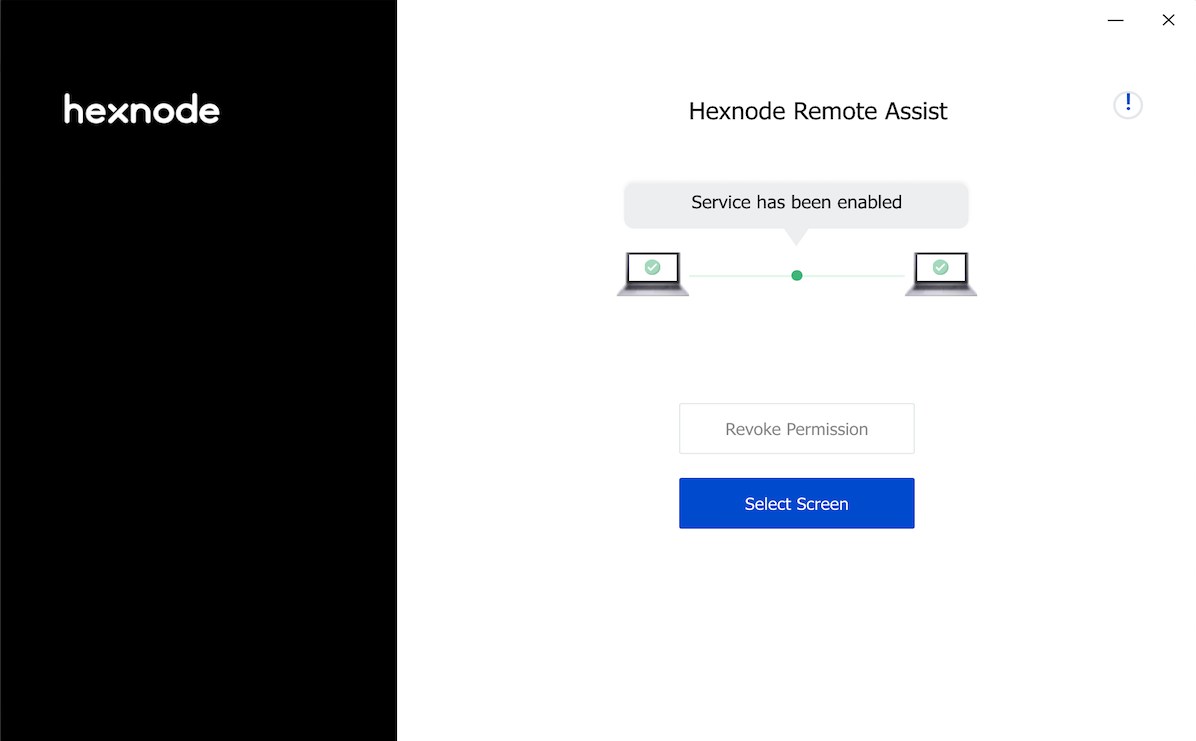 click on select screen to select display