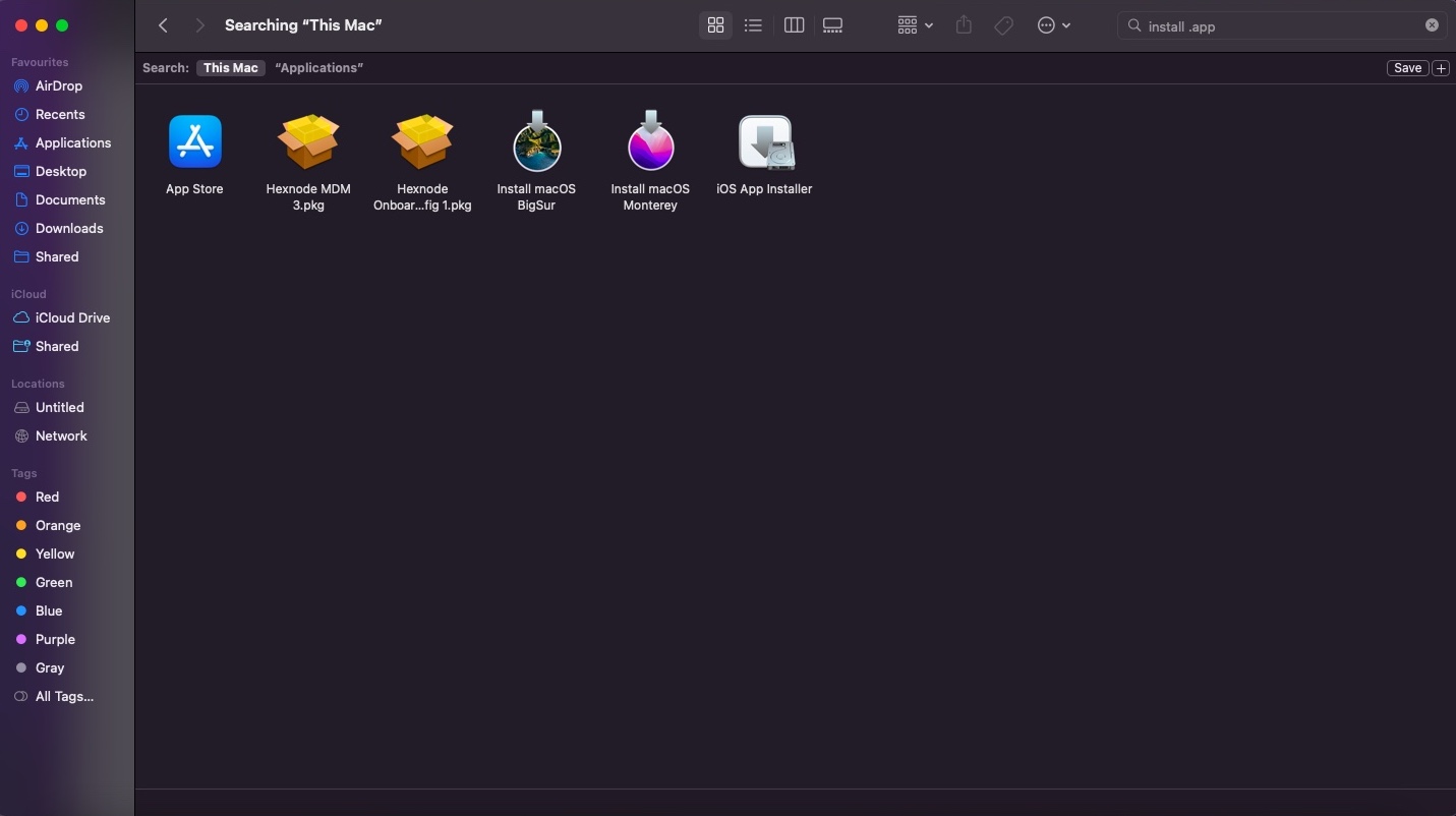 Get the installer app from the App Store 