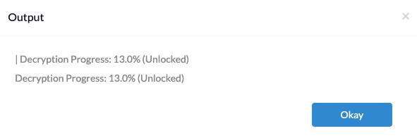 Get FileVault decryption progress for macOS 10.13 and later.
