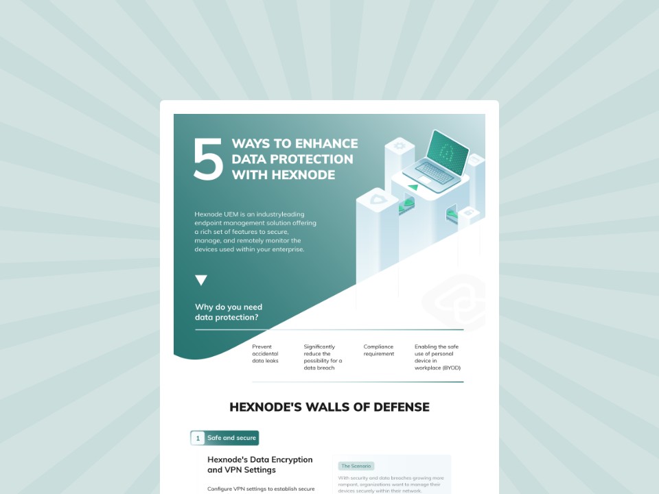 5 ways to enhance data protection with Hexnode