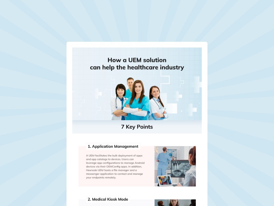 UEM for healthcare