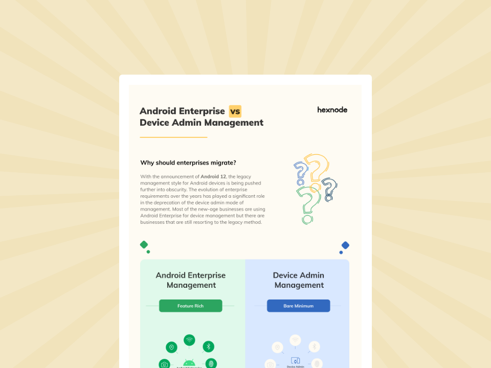 Android Enterprise vs Device Admin Management