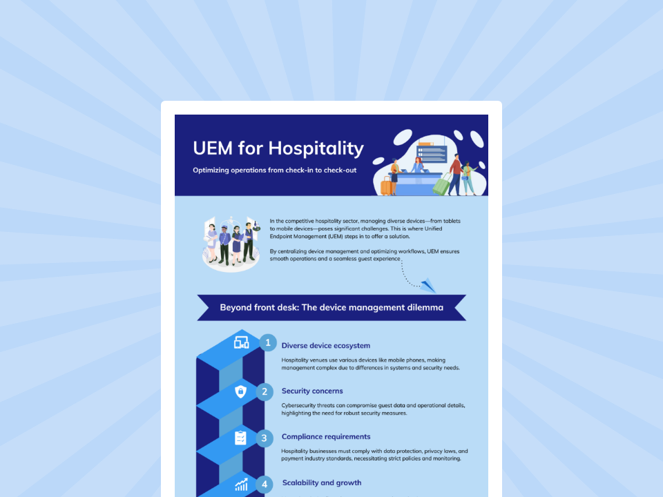 Elevate hospitality efficiency with UEM