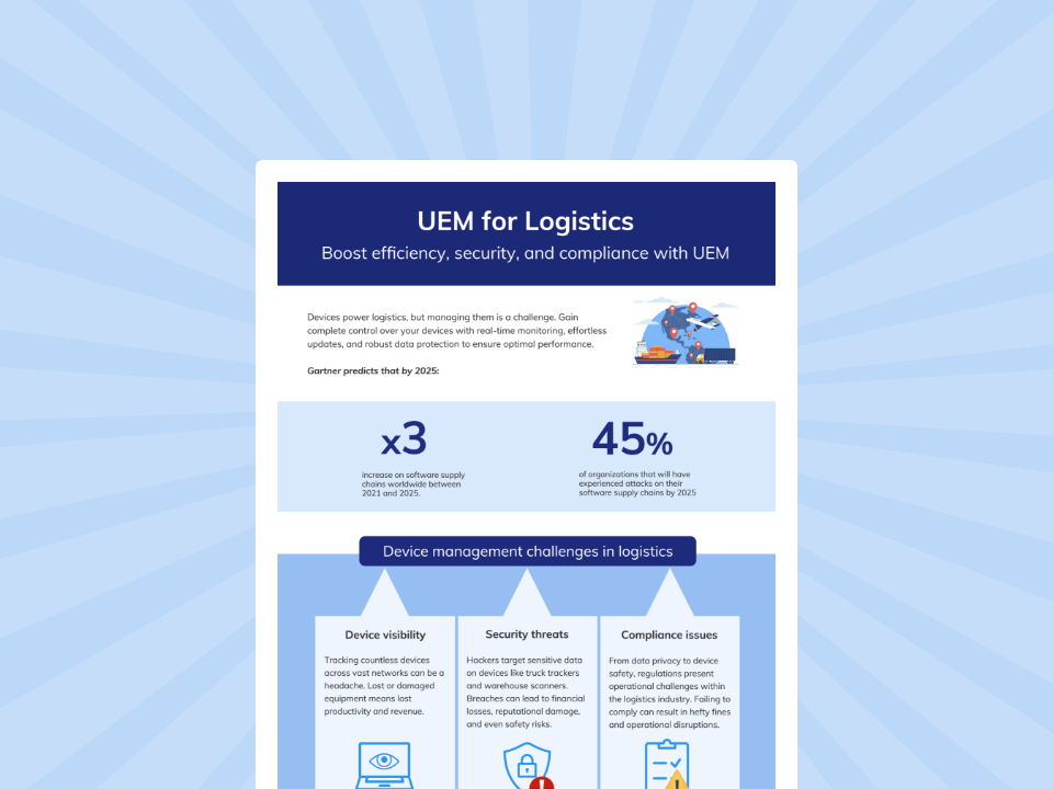 Boost efficiency, security and compliance with UEM