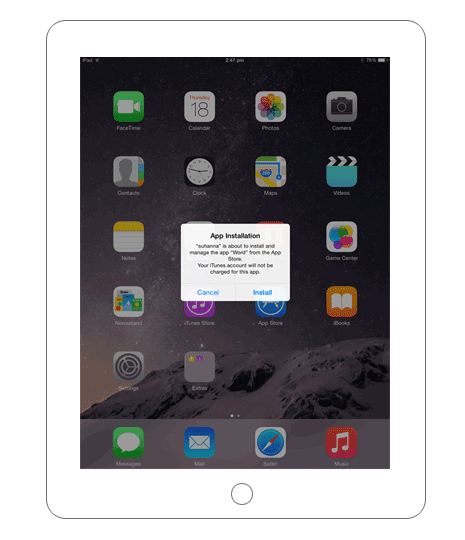 app installation through mdm